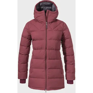 Schöffel Parka SCHÖFFEL "Insulated Parka Boston L", Damen, Gr. 42, pink (3825, pink), Oberstoff : Aussenseite: 100% Polyester (Membran: Polyurethan) Futter : 100% Polyester Füllung : 100% Polyester, regular fit, hoch geschlossener Ausschnitt, Jacken Parka