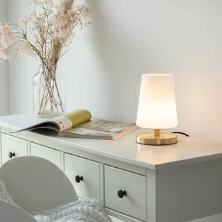 Paul Neuhaus LED-Tischleuchte Messing-Matt 2 St.