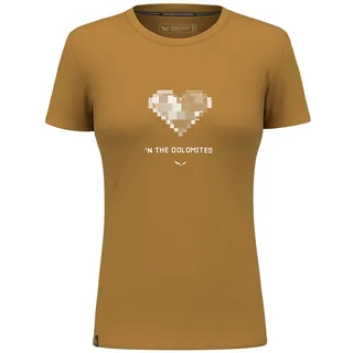 Salewa Pure Heart Dry Kurzarm-t-shirt - Golden Brown - M