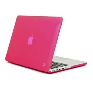 aiino - Harte Schutzhülle für MacBook Pro Retina 13" I Schutzetui I gummierte Schale I Matte Hülle I MacBook Pro Retina 13 Zoll I Ultra-Dünn I MacBook Pro Retina Zubehör I Apple Schutzhüllen - Pink