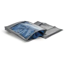 Perfetto Più Easybag Kleidersack für Hemden und Pullover, Vliesstoff, Aschgrau, 33,0 x 45,0 x 5,0 cm