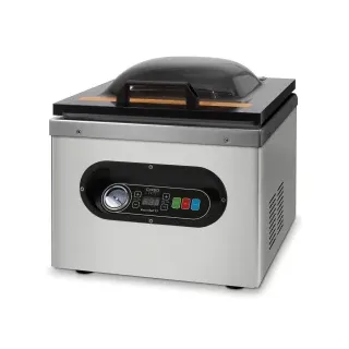 CASO VacuChef 77 Kammervakuumierer, Gewerbe?Kammervakuumierer zum Vakuumieren von Lebensmitteln, Maße (B x H x T): 36 x 36 x 43 cm