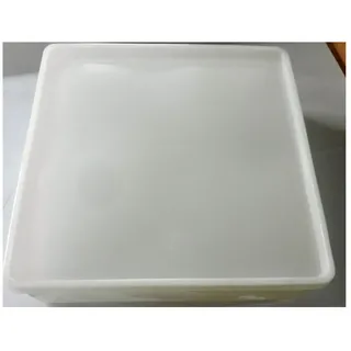 Hünersdorff Dose eckig natur 20,8 x 20,8 x 6,4 cm 2,0 l