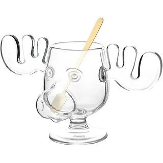 HENGBIRD EierliköR Moose Mug, Elch GläSer, Christmas Vacation Elch-Mug, Weihnachts EierliköR GläSer, ElchgläSer, WeihnachtsgläSer, National Lampoons Christmas Vacation, ElchgläSer für Griswold
