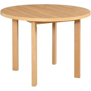 Leaf Design Esstisch Poli 2, 100 cm, grandson , Birkefarben , Holz , Echtholz,Buche , Holz Optik , 100x76x100 cm , Esszimmer, Esstische
