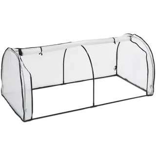 Relaxdays Frühbeet 100 x 80 x 200 cm Weiß