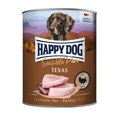 6x800g Pur Happy Dog Hrană umedă câini - Curcan Pur