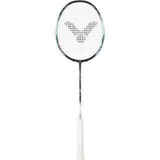 Victor Badmintonschläger Auraspeed 90K Metallic R (ausgewogen, steif) türkisblau - unbesaitet -