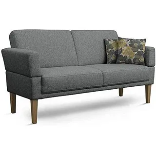 Cavadore Couch 3-Sitzer Grau