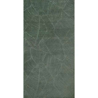 Läufer , Grün , Textil , Struktur , rechteckig , 80x300 cm , Oeko-Tex® Standard 100 , für Fußbodenheizung geeignet, waschbar , Teppiche und Böden, Teppiche, Teppichläufer, Läufer