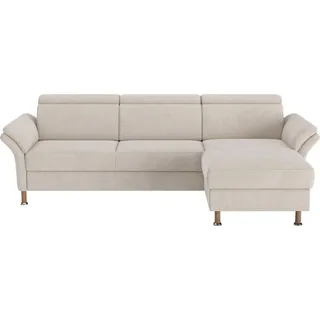 OTTO home Ecksofa Calypso L-Form Polyester 2-Sitzer Beige