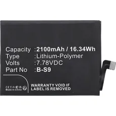 CoreParts Battery for VIVO Mobile (Akku), Mobilgerät Ersatzteile, Schwarz