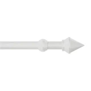 GARESA Vorhangstange Semara 1-läufig Ø 28 mm 130 cm Weiß