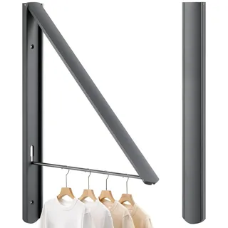 RELONGGI Kleiderhaken Klappbar kleiderwandhaken Wäschelüfter Wand Aussenbereich Klapphaken Haken Kleiderständer Wandhaken Kleiderlüfter Garderobenhaken für Ecken, Balkon, Badezimmer (Gray)