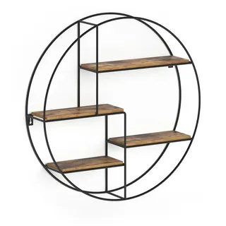 Vicco Wandregal Fyrk 55 x 55 x 11 cm Braun