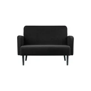 meet powered by PAPERFLOW 2-Sitzer Sofa LISBOA schwarz Stoff 124,0 x 81,5 x 83,0 cm, 1 St.