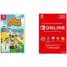 Animal Crossing: New Horizons [Nintendo Switch] + Nintendo Switch Online Mitgliedschaft - 12 Monate | Switch Download Code
