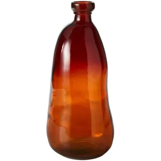 Ambia Home Vase , Dunkelrot , Glas , 51 cm , Dekoration, Vasen, Bodenvasen