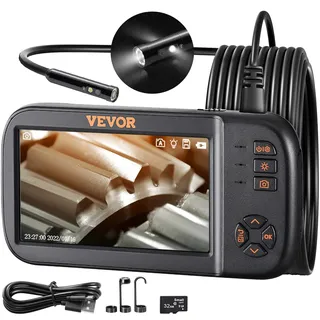 Vevor Endoskopkamera 1920x1080 mit Licht Dreifach Linsen 4,5" IPS Bildschirm