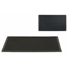 Bild von Fußmatte aus Gummi, industriell, schwarz, 70 x 40 cm