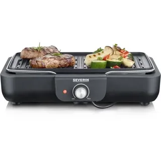 Elektrogrill SEVERIN PG8556, 37x29cm Grillfläche, Einstellbarer Thermostat, 2300W - Bunt