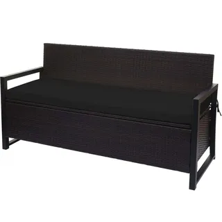 MCW 3er Sitzbank 164 x 87 x 57 cm Braun/Schwarz
