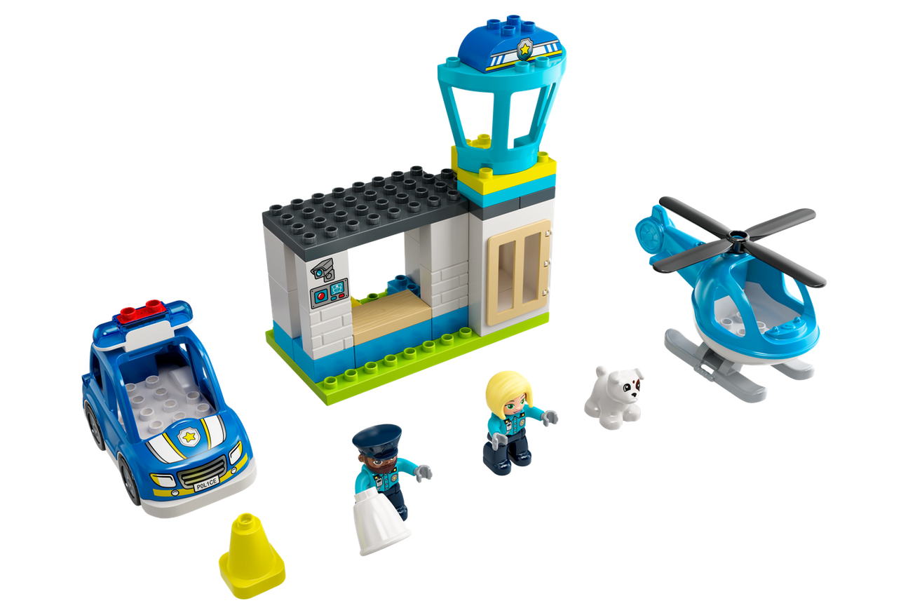 Bild von Duplo Polizeistation mit Hubschrauber 10959