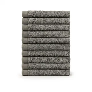 Blumtal Gästehandtuchset 30 x 30 cm grau 12 St.