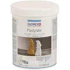 Glorex 6 2305 00 - Plasty-late Latexmilch, 250 ml, lufthärtende, natürliche Formbaumasse auf 1-Komponentenwasserbasis