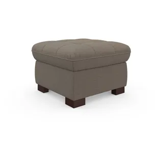 sit&more Hocker Luxor Luxus-Microfaser 60 x 41 x 60 cm Beige