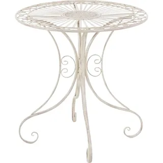 Nostalgischer Gartentisch – Retro-Esstisch, handgefertigte Stabilität für kleine Räume | Farbe: Antiquitäten