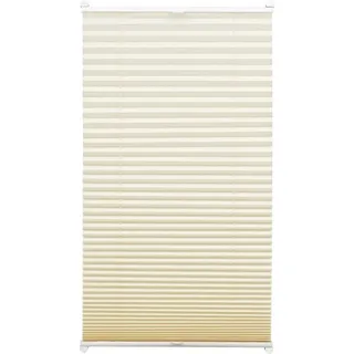 Gardinia EasyFix Thermo-Plissee mit 2 Bedienschienen 100 cm x 130 cm Elfenbein
