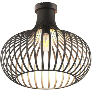 GLOBO Deckenleuchte Mateo Ø 40 x 35 cm Metall schwarz