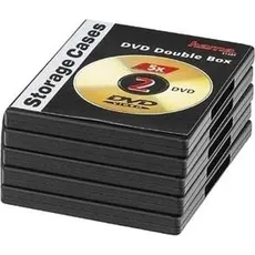 Bild von 51294 DVD-Doppel-Leerhülle mit Folie 5er-Pack schwarz