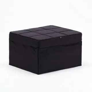 Sweet Relax Stoff Pouf Klappsessel Bett - Schwarz - Schwarz