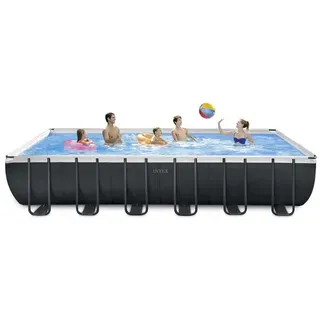 Intex Ultra XTR Frame Pool-Set rechteckig 732 x 366 x 132 cm inkl. Sandfilteranlage + Salzwassersystem