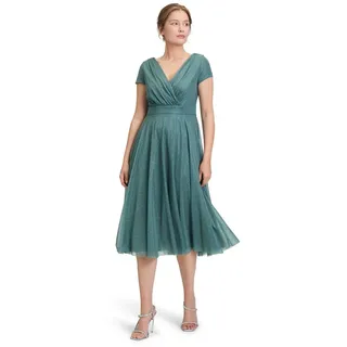 Vera Mont Cocktailkleid Glitzer-Look Grau/Grün 48
