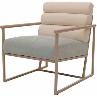 MCW Lounge-Sessel Polyester 0 x 0 x 0 cm Beige/Blau/Grün