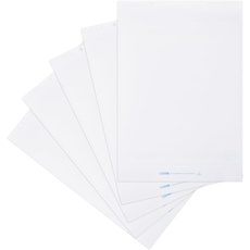 Landré Flipchart-Papier, blanko, mit 20 Blatt je Block, 6 fach Lochung, 5 Stück