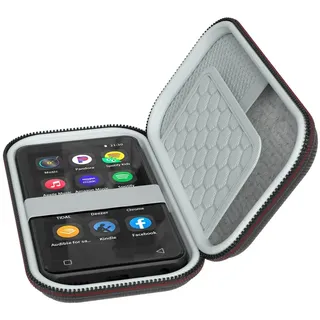 MP3- / MP4-Player-Hülle für innioasis MP3-Player, 10,2 cm (4 Zoll), Vollbild-Touch-G1-Musik-Player, passend für Ohrhörer, USB-Kabel, Speicherkarte