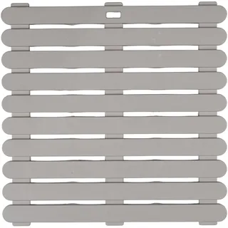 Wenko Duschrost Indoor & Outdoor, Rutschhemmender Bodenrost, Für Bad, Poolbereich, Kunststoff, 55 x 55 cm, Beige