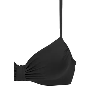 LASCANA Bügel-Bikini-Top Damen schwarz Gr.36 Cup F