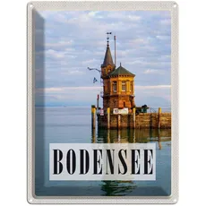 Blechschild 30x40 cm - Bodensee Deutschland Haus See