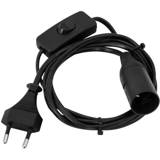 Eurolite E-14 Lampenfassung | Mit Kabel und Schalter | mit Stecker für die Steckdose