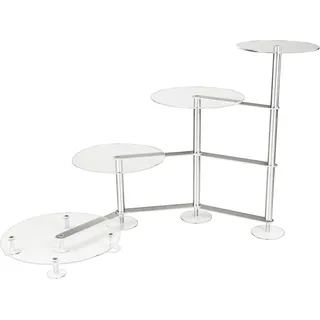 Manschin-Laserdesign Tortenständer Rund Tortenetagere Acryl Treppe Etagere 4 Etagen Acrylglas (Ø 20 25 25 30 cm)
