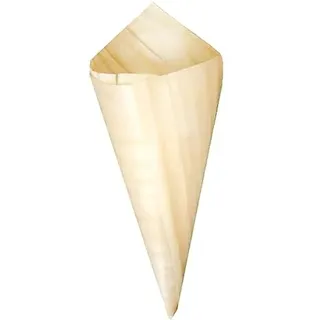 Spitztüte Aus Kiefernholz Plättchen 8 Cm Natur Holz - 5000 Un.