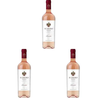 Il Tauro Rosato Apulien IGT - halbtrocken (1 x 0.75 l) (Packung mit 3)