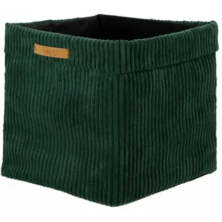 lycce Aufbewahrungsbox Faltbare Aufbewahrungsbox Cord 33 x 31 x 33 cm 1-tlg. grün