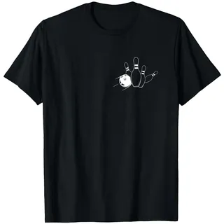 Bowling Pocket Style Sport Bowler Team Bowling Lover T-Shirt
