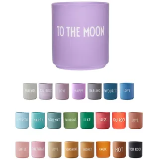 Design Letters Lieblingsbecher Lilac TO THE MOON Tasse | Kaffeebecher Porzellan | Dekorativ Kaffeetassen | Personalisierte Geschenke für Freundin, Hochzeitsgeschenk | Tasse Mit Spruch| Teetasse 250 Ml